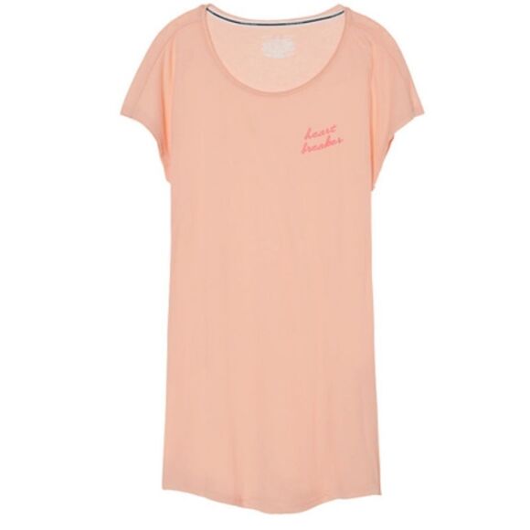Victoria’s Secret peach pink heart breaker sleep t - Picture 1 of 7